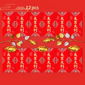 12 Wallet Envelopes, Perfect for Christmas, New Year, Special Occasions, Ideal Gift Packaging, Great Christmas Gift Bags, Cash Envelopes