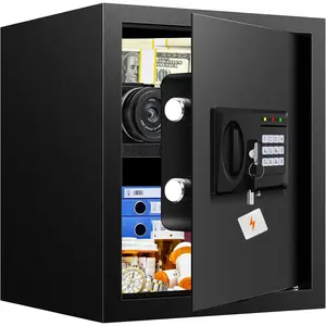 2.3 Cuft Fire proof Safes for  USE, Digital  Safe Box with Programmable Keypad and Spare , Safety Box for  Office Business, Document Safe for   Valuables