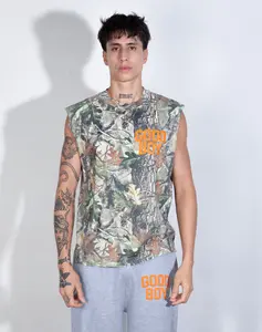 Good Boy Camo Cut-Off Tee