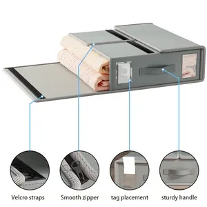 Non-woven fabric bed sheet storage box, for storing clothes, fabric, bed sheet sets (four-piece), suitable for wardrobes and bedrooms, for quilt covers, 1 piece
