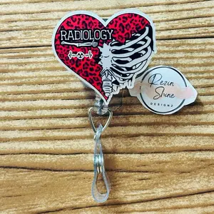 Radiology Heart Badge Reel