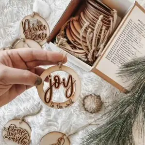 Nativity Advent Ornaments Set - With Coordinating Scriptures