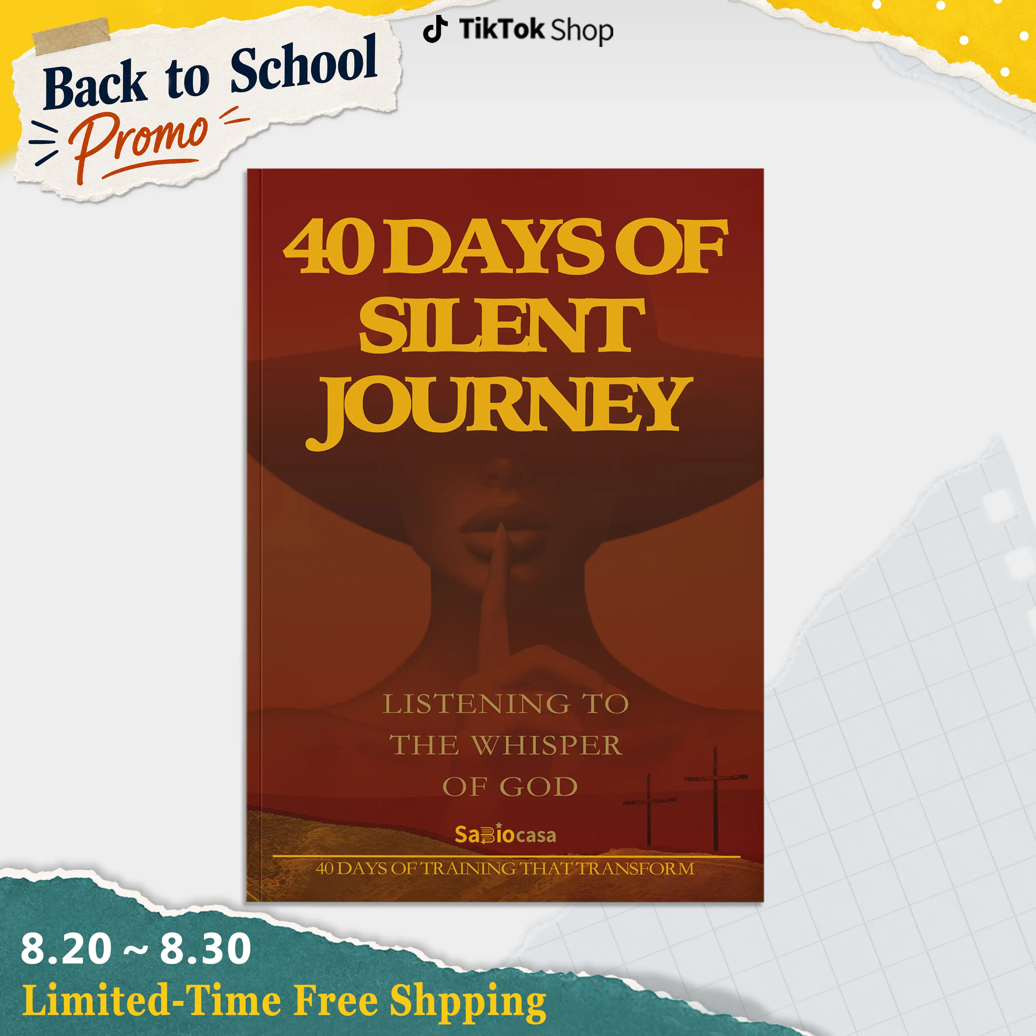 English version: "40-Day of Journey Silence" - A path to spiritual awakening. 40 days, 40 moments of silence, 40 encounters with God and oneself. Suitable as a gift.