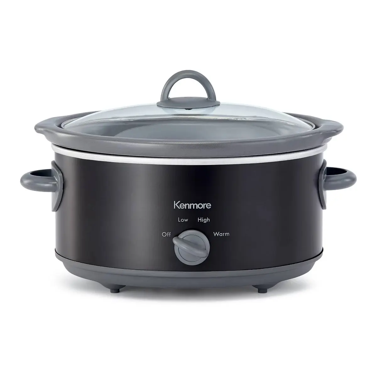 Kenmore KKSC5Q B 5 qt. 190W Easy to Use Dial Control OPP Slow Cooker, Black