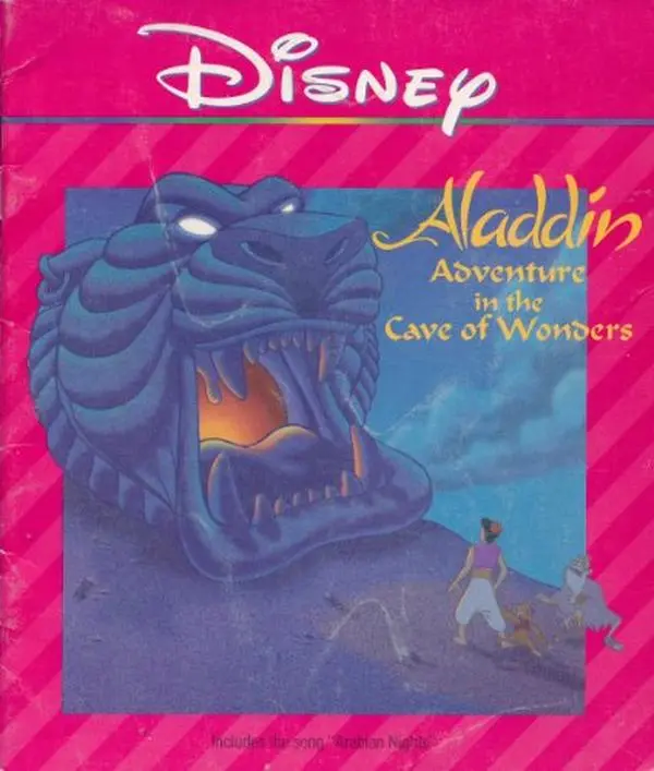 Used Walt Disney Company Aladdin: Adventure in the Cave of Wonders Storybook with Audio Tape - English Paperback (School & Educational Office Stationery Supply)