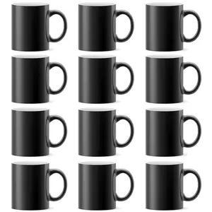 11oz Custom Color-Changing Coffee Mug, Personalizable Heat-Sensitive Ceramic Mug for Daily Use