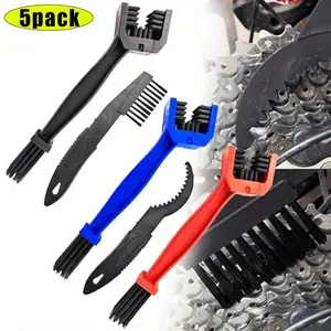 5PCS/Set Bicycle Chain Cleaning Tool Set,Bike Chain Crankset Brush,Motorcycle Washer Cleaner Brush Tools universal bicycle chain