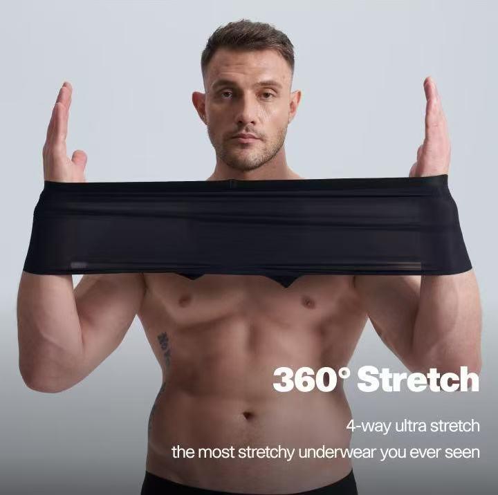 TexTale Airy Trunk - 2 pack Sweat-Wicking Zero-Feel Softness Stretch - Gym Plus Sizes Light Silky Touch High-Quality Skin-Friendly Underwear Menswear Man letters classic print casual Soft Breathable Cotton Boxer Briefs Cotton Boxer Briefs