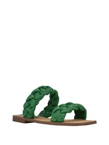 GUESS Female Raign Woven Mule Slides