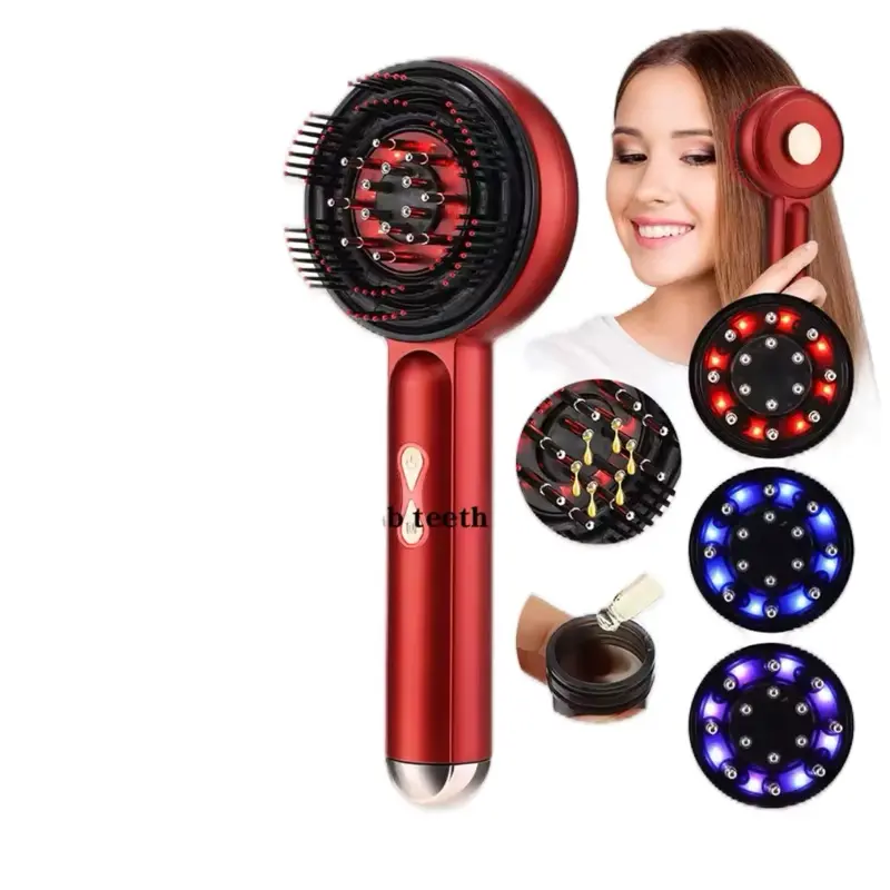 Massage Comb with Oils - Red, Black, Blue, and Purple Options