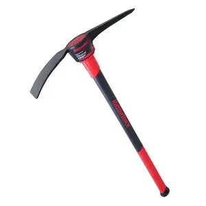 212 MAIN Portable No 5 Razor-Back Metal Pick Mattock Tool - Fiberglass Handle, for Sports, Outdoor Leisure Activities