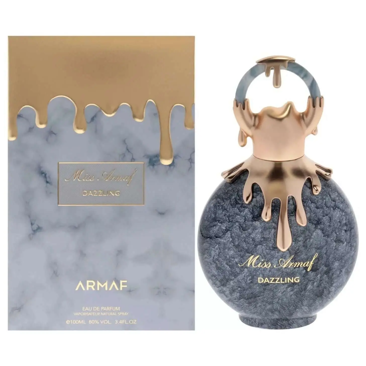 Armaf Miss Armaf Dazzling Eau de Parfum (EDP) for Women - Luxury Citrus Floral Woody Liquid Fragrance with Rose, Pineapple Notes, 3.4 fl oz Floral Scents Perfume, Edp Fragrance