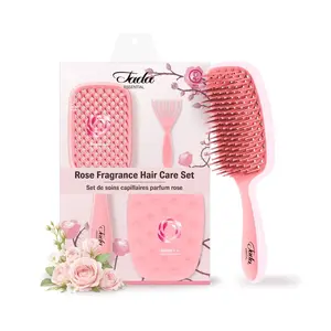 [Brush Cleaner Included] TADA Essential Scented Hairbrush & Scalp Brush Set | Detangling Scalp Brush with Rose, Vanilla, Lavender or Mint Scent | Travel Size Hair Mist & Hair Care Gift for Girls Teens Women