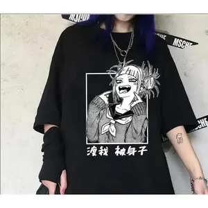 Japanese Anime My Hero Academia T-Shirt Women Cute Cartoon Himiko Toga Funny Graphic T-Shirt Fashion Ullzang Tops Women Y2K Top