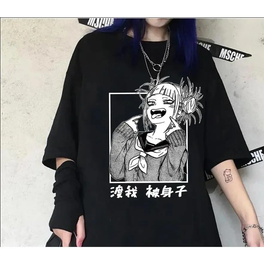 Japanese Anime My Hero Academia T-Shirt Women Cute Cartoon Himiko Japanese Anime My Hero Academia T-Shirt Women Cute Cartoon Himiko