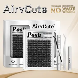 Posh | Voluminous Queen Lashes | Unstoppable Lashes You've Been Waiting For | Lashes with Ultra-Dense, Waterproof, Long-Lasting Lashes | Volume Style | Beginner-Friendly DIY Lashes for a Flawless | Trendy & Must-Have Clusters