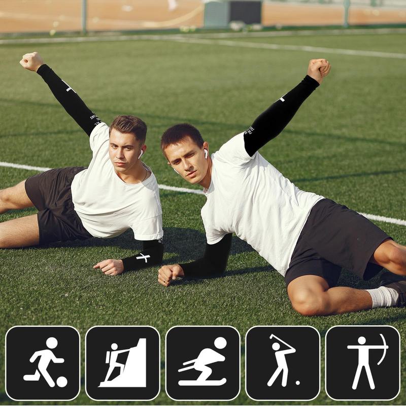 6 Pairs Easter Faith Cross Arm Sleeve Christian Cooling Arm Sleeves  Bible Verses Arm Sleeves for Men Women Football Basketball Baseball Running Cycling Summer Outdoor Activities Protection Arms Easte Basket Stuffer