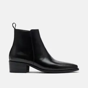 Dante Black Leather Chelsea Boots