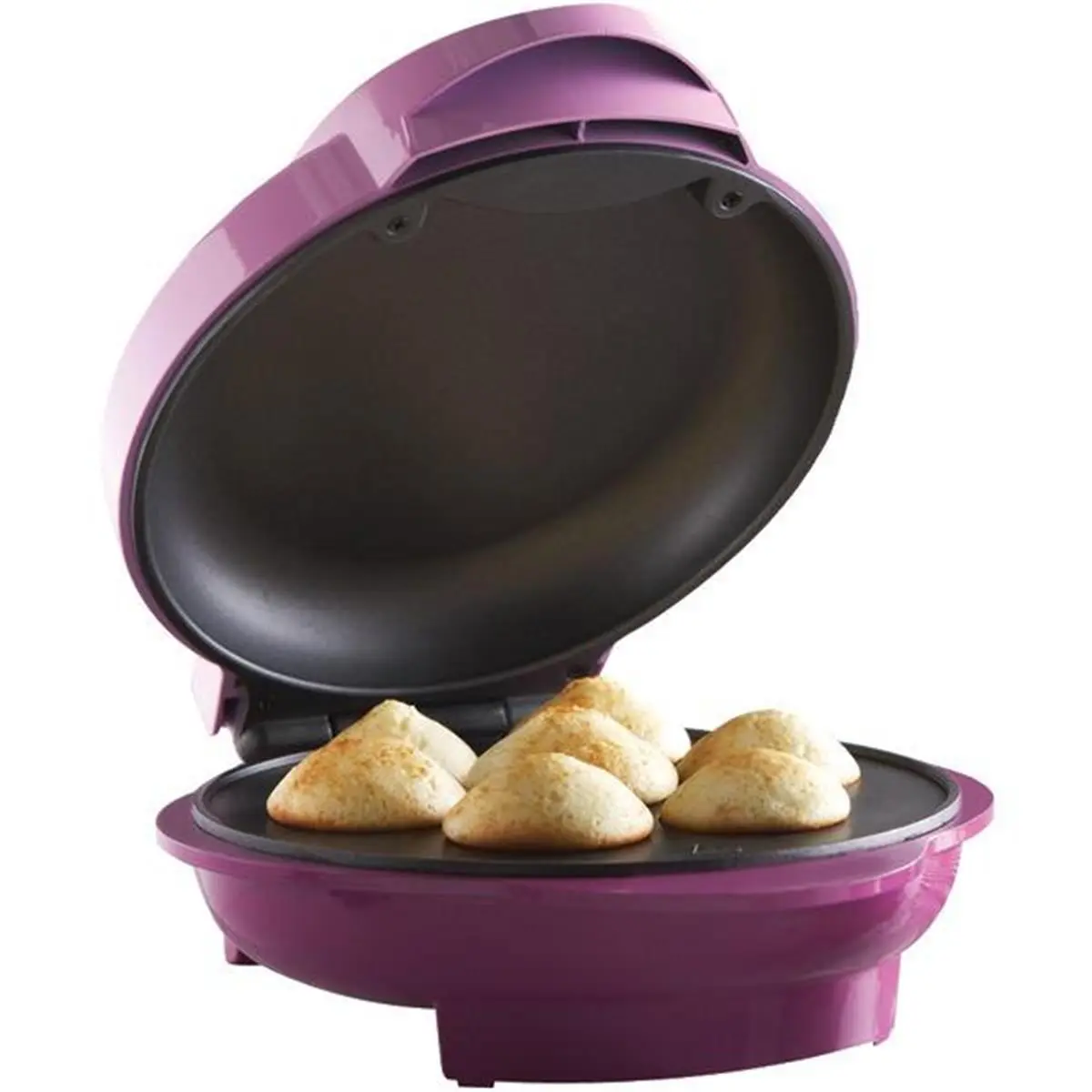 Brentwood Mini Cupcake Maker - 750w Power Compact Specialty Kitchen Appliance, 12.50in x 12.50in x 21.00in Size, Nonstick Coating, Convenient Cord Wrap
