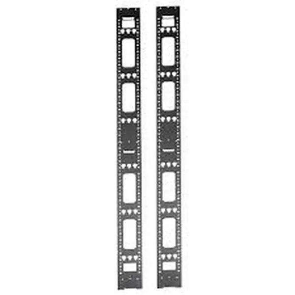 Tripp Lite SRVRTBAR45 45U Rack Cable Manager - Tool-Less Install, Keyhole Slots, 0U Space, Additional Mounting, Office Desk Organization, Floor-Standing Network Data Center Cord Solution
