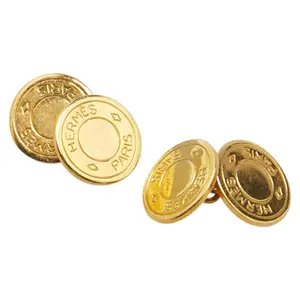 Pre-owned HERMÈS Zinc Alloy Small Leather Goods SÉRIE Cufflinks