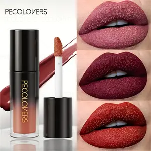PECOLOVERS Matte Lip Glaze - Long-Lasting, Hydrating, Lip Tint Moisturizing Lip Balm High, Hydrate, Beginner-Friendly, Beauty Lovers, Perfect Gift For Friend, Lipgloss