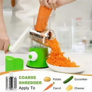 Multifunctional Roller Vegetable Cutter Hand Crank Home Kitchen Shredder Potato Grater