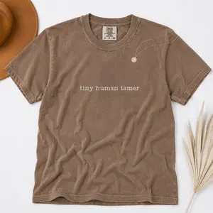 Comfort Colors Tiny Human Tamer Shirt, Daycare Teacher Shirt, Preschool Teacher Tshirt, Kindergarten Teacher Tee, Mom Shirt, Teacher Gift - TrendWear USA