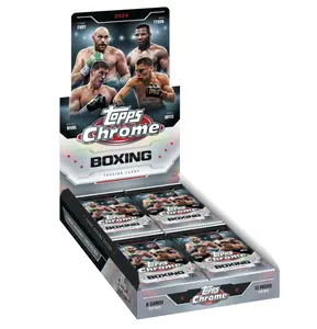 Topps 2024 Topps Chrome Boxing Trading Cards Featuring Tyson Fury Mike Tyson Billy Joe Vol Ortiz & Victor Ortiz