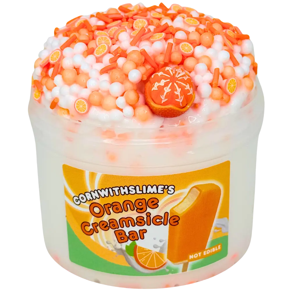 Orange Creamsicle Bar 8oz Slime Floam Texture Scented Like The Name