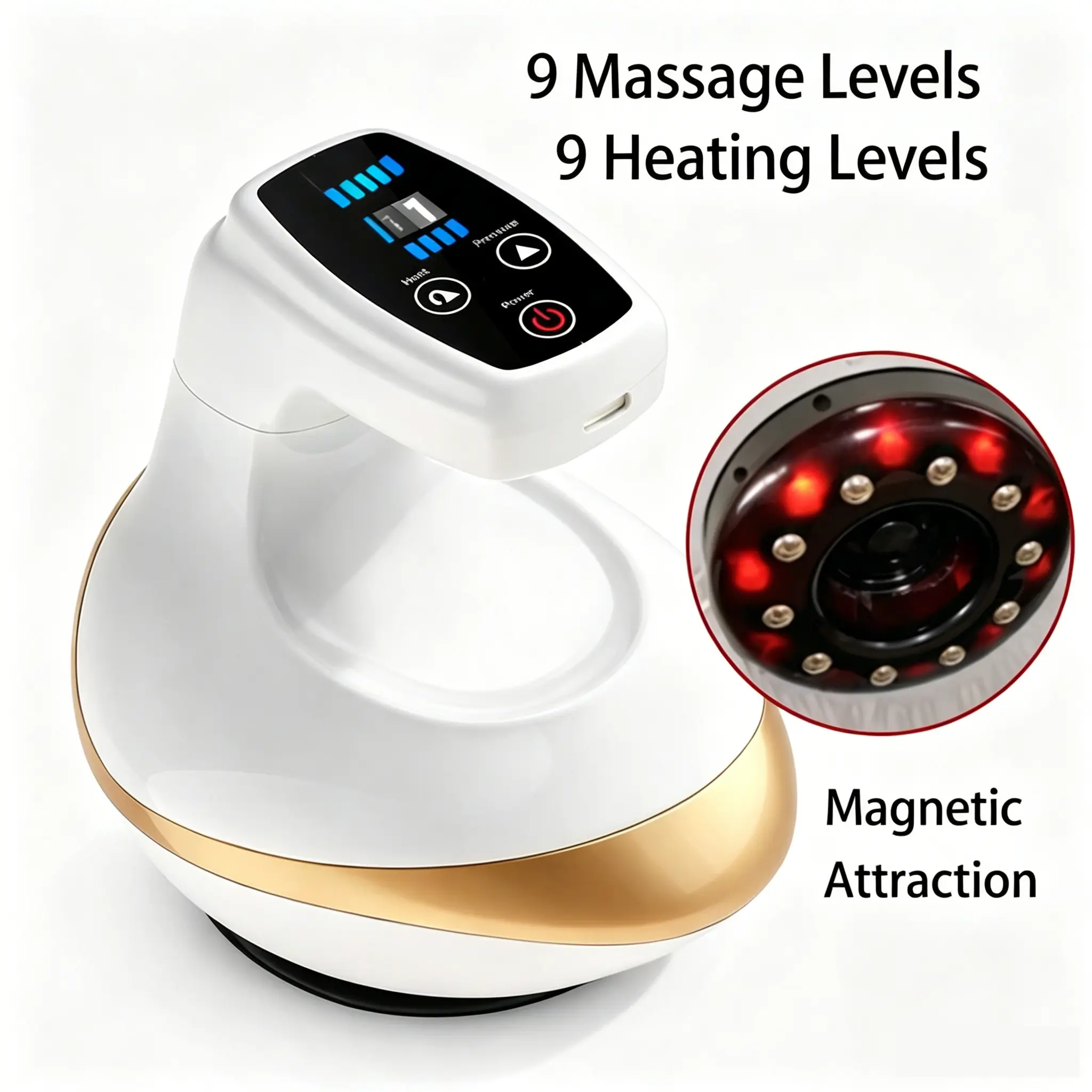 Electric Gua Sha Massage Tool for Face & Body, Portable Beauty Care Device for Daily Skin Care and Relaxation