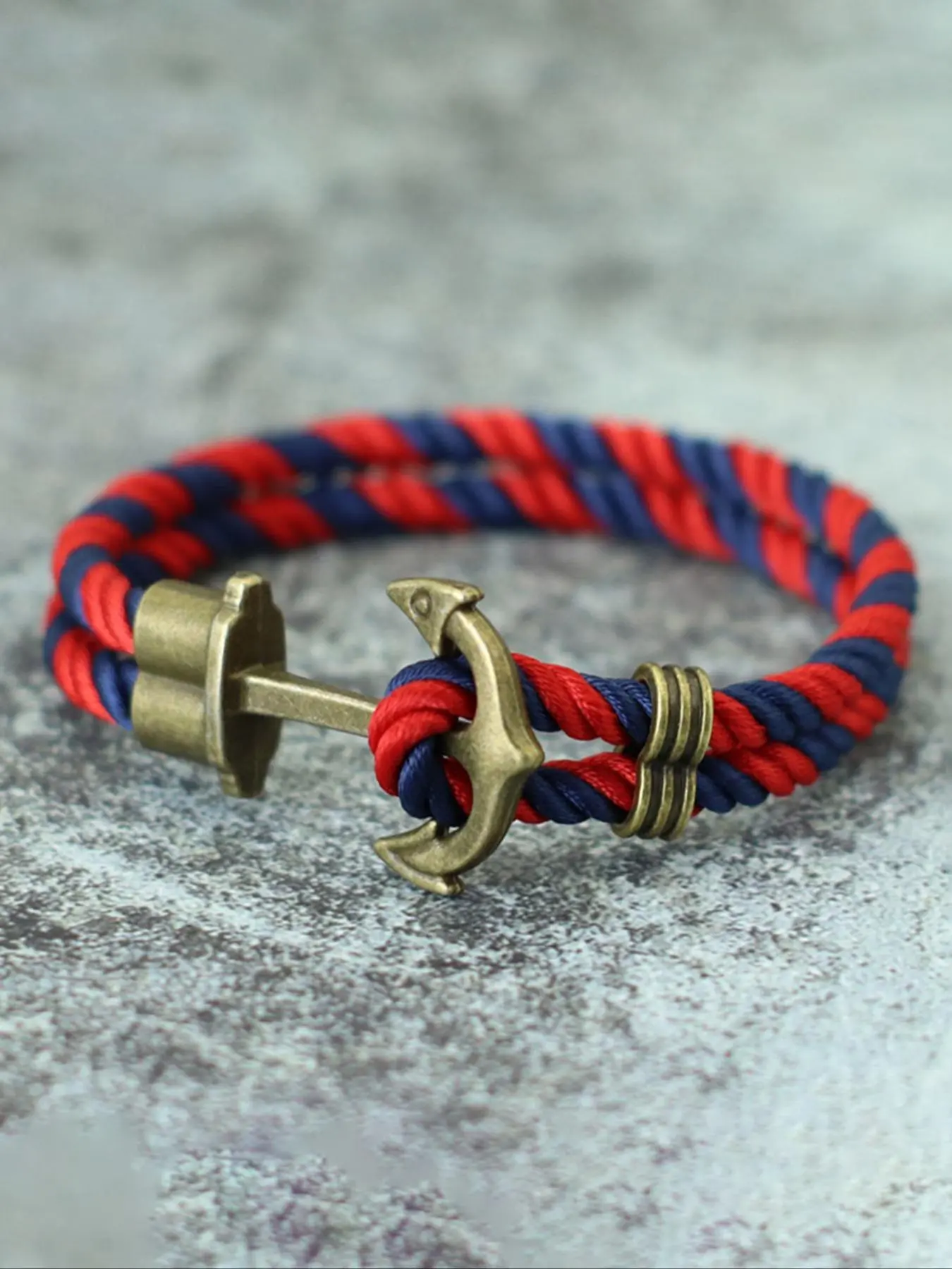 Men's Vintage Anchor Design Bracelet, Punk Style Jewelry for Party, Daily Clothing Decor, Trendy All-match & Exquisite Jewelry for Birthday Gift, Stackable Bracelets, Bracelet Wristband, Bracelet Bangle