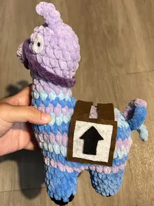 Hand Crocheted Fiesta Llama