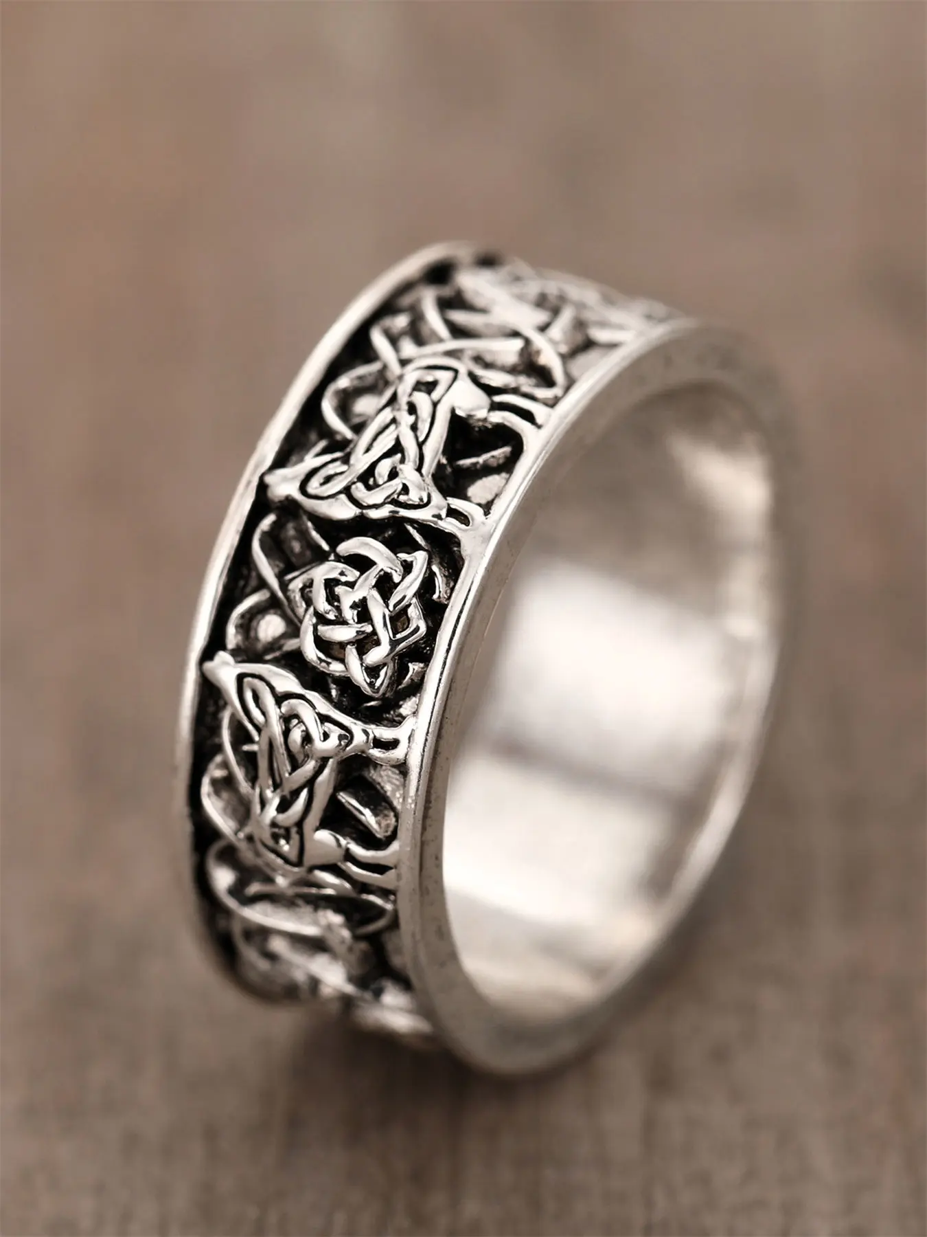 1 PC Simple Ring For Women Vintage Promise Rings For Wedding Engagement Party Jewelry Valentine's Day Gift