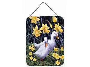 Carolines Treasures BDBA0279DS1216 Daphne Baxter Ducks Hangable Wall-Door Decor Prints, Home Room Decor