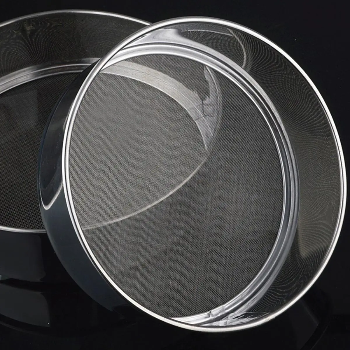 1pcs Stainless Steel Strainer Sieve for Soya Milk, Flour, Juices, Food Filtering Mesh, Christmas & Halloween Baking Supplies