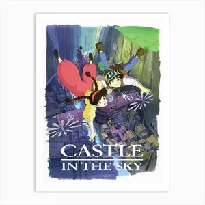 Castle In The Sky - Studio Ghibli Japanaese Animated Movie Art Poster - Posters