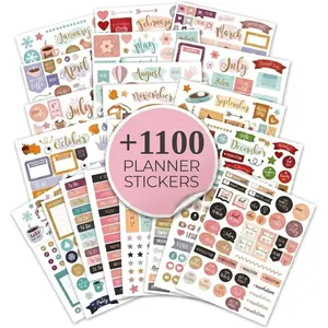 Aesthetic Monthly Planner Stickers 1100+ Beautiful Design Accessories Enhance and Streamline Your Planner Journal and Calendar