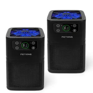 2-Pack Home Air Purifiers with Aromatherapy, 3-in-1 HEPA Filtration for Pet Dander, Dust, Pollen, and Odors, Black – Perfect for Bedroom, Living Room, Office, Kitchen Household Appliances air purifier