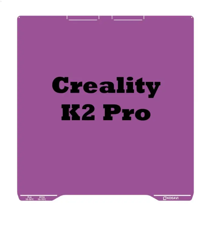 Creality K2 Pro KDEAVI Double Sided Textured PLU Cool Build Plate