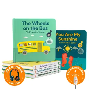 Cali's Books You Are My Sunshine Bundle - Interactive Reading and Sing-along Books with Sound Buttons, 6 Hard Covers Featuring Classic Rhymes