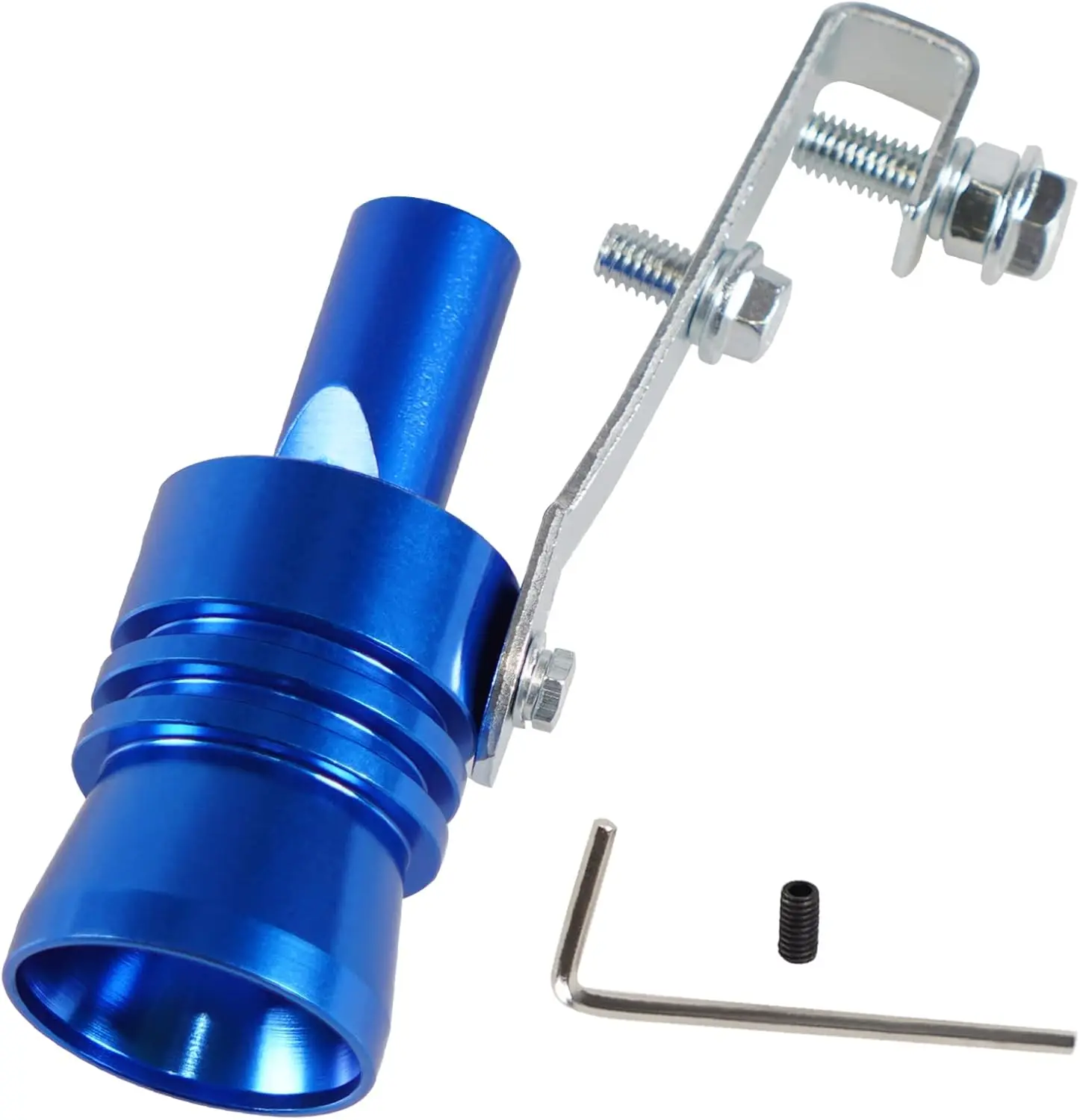 Universal Blue Universal Turbo Sound Whistle Muffler Pipe Sounder Simulator Tailpipe Noise Sound Enhancer Compatible with Motorcycle, Truck, Cars, Dirt Bike and Scooter(XL 1 Pack)