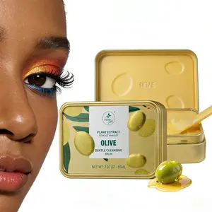 GREEN FARM Olive Eye Makeup Remover Cleansing Balm 85g / 3 oz, Acne-Prone & Oily，Non-Comedogenic,Safe for Sensitive Skin