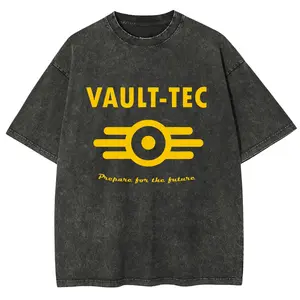Fallout 4 Vault-Tec logo Essential Vintage Distressed T-shirt, Vintage Graphic Tee, Unisex Shirt, Vintage Shirt, Gifts For Mens, Gifts For Womens
