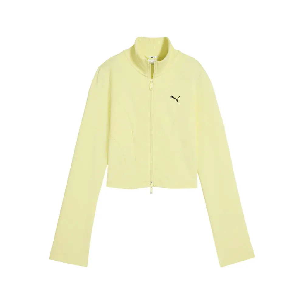 PUMA Womens Dare To Slim Cropped  Athletic Outerwear Casual - Yellow