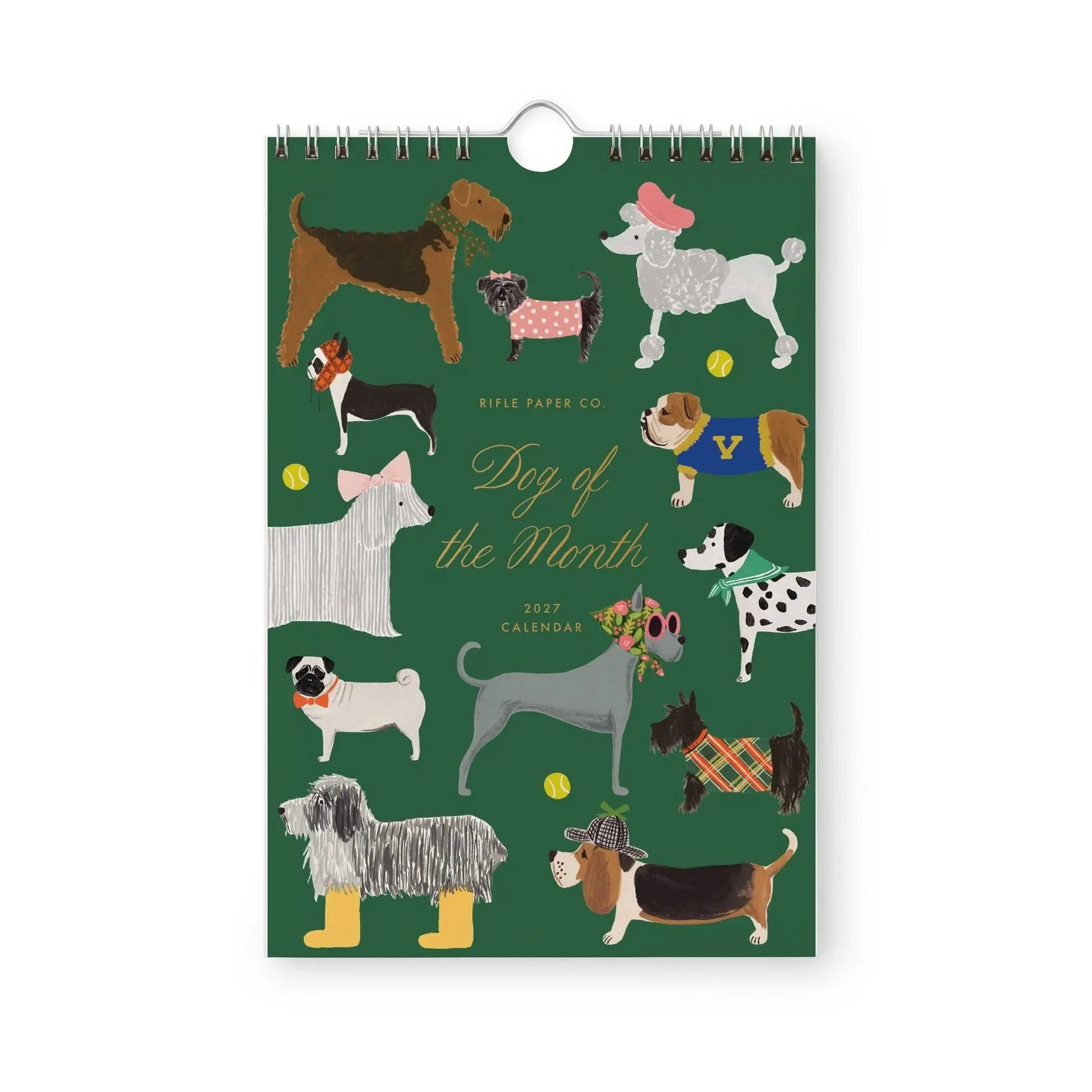 RIFLE PAPER CO. | 2027 Dog of the Month Kitchen Calendar (6x9)