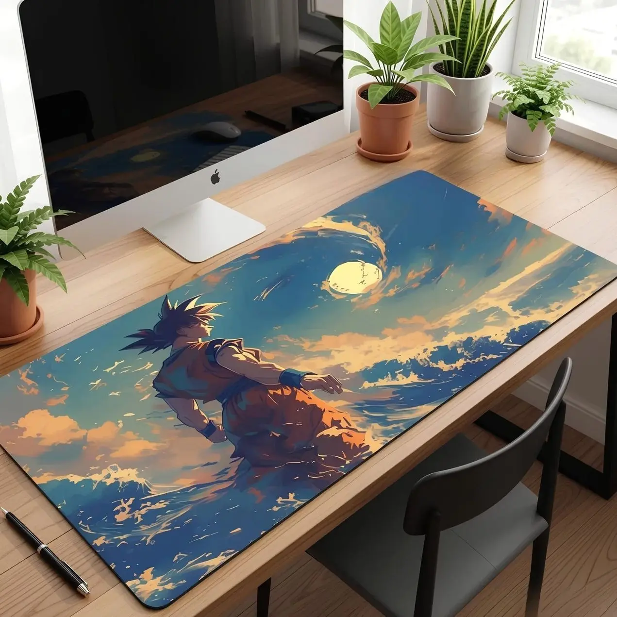 Dragon Ball Z Kawaii XXL Mouse Pad, Anime Gaming Desk Mat, Cute DBZ Desk Setup, Large Keyboard Pad, Gamer Mousepad, Anime Room Decor
