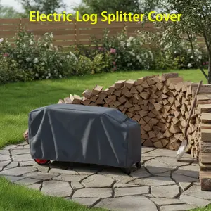 Log Splitter Cover 55x16x19 inch, Heavy-Duty 400D Oxford, Tear-Resistant, Waterproof & UV-Resistant Outdoor Dust Cover for Horizontal Log Splitters
