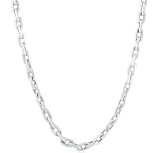 Men's Classic Round 14k Gold (43gram) or Platinum (80gram) 5.5mm Link Chain Necklace 20"