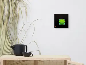 Whimsical Frog Art Print on Canvas for Living Room or Bedroom - Durable & Stylish Correctable Art Decor